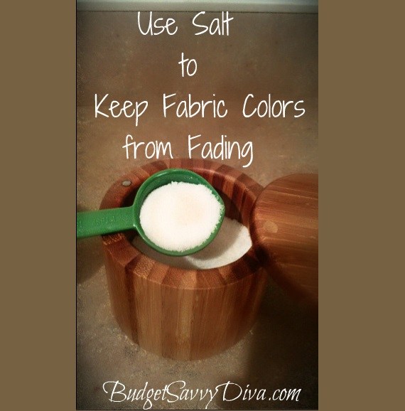 Salt to prevent fabrics from fading